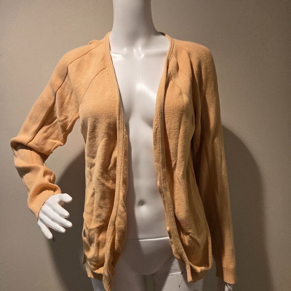 Lafayette 148 Yellow Open Cardigan Sweater M